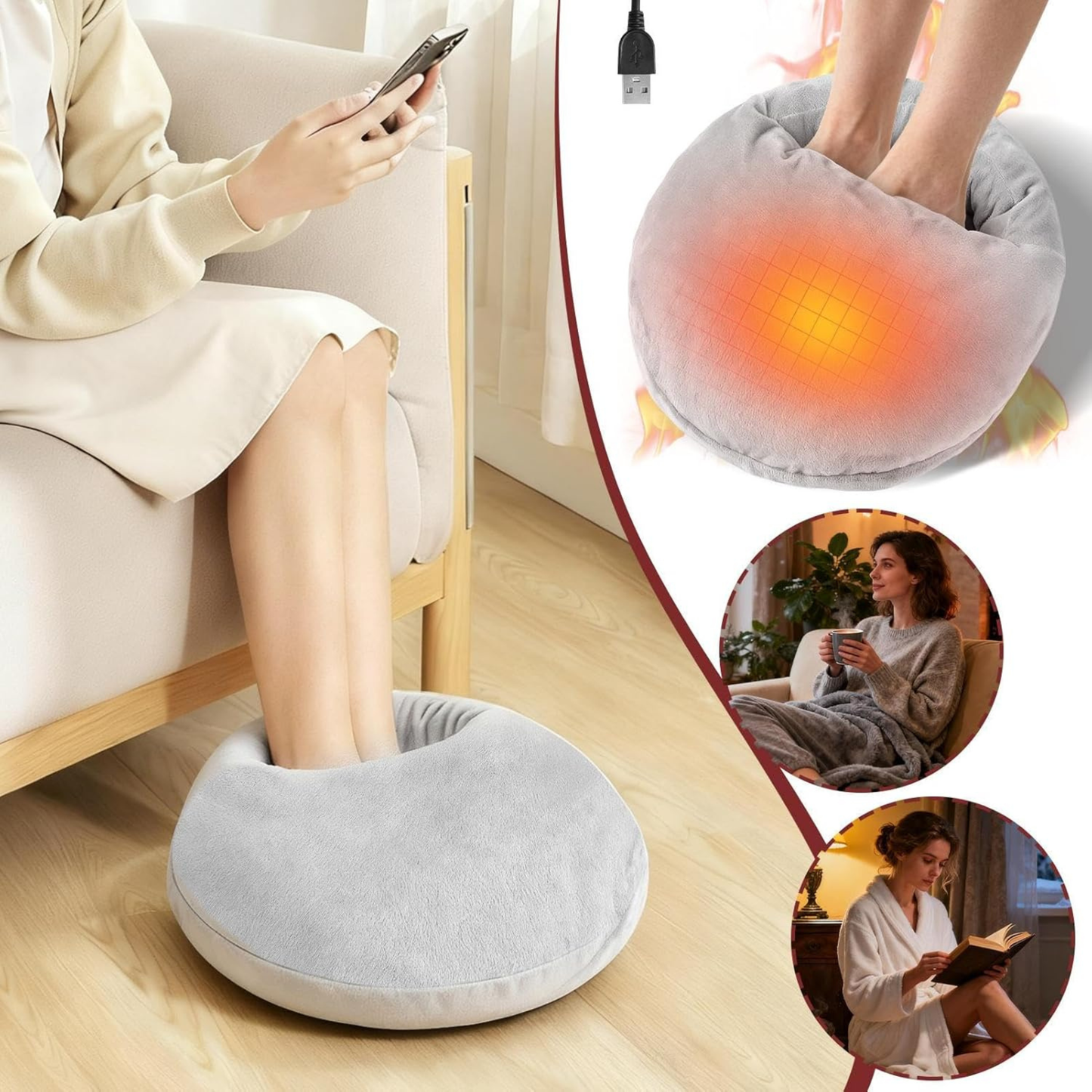 Calentador de pies eléctrico